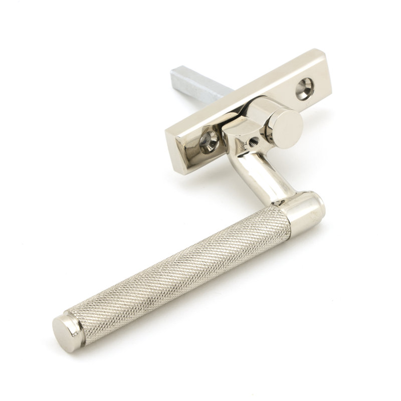 Aged Brass Brompton Espag, Polished Nickel, Right