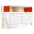 White/Foxy Orange and Orange