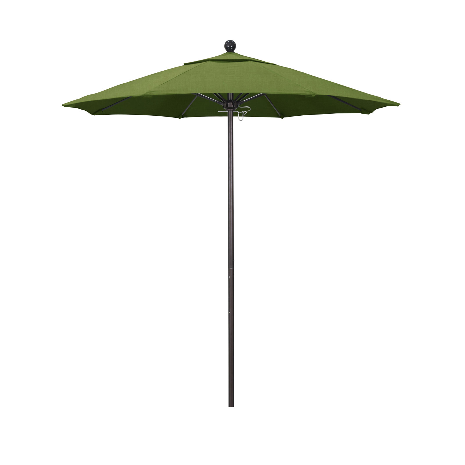 Hibo 7.5' Sunbrella® Umbrella, 108" W x 108" D, Bronze, Spectrum Cilantro Sunbrella� 1A