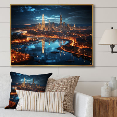 «Barcelona Beautiful Cityscape II» - reproduction