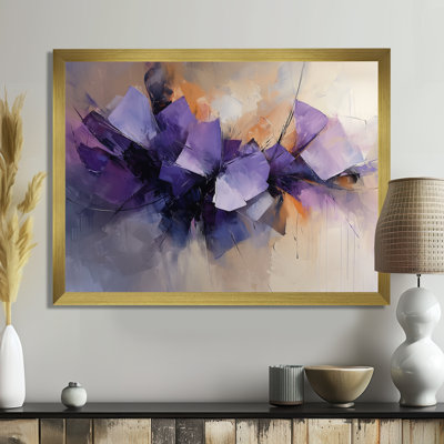 Cleckheat, velours, couronne de lavande, peinture abstraite III - art mural abstrait