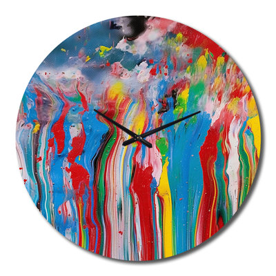 Horloge murale en métal