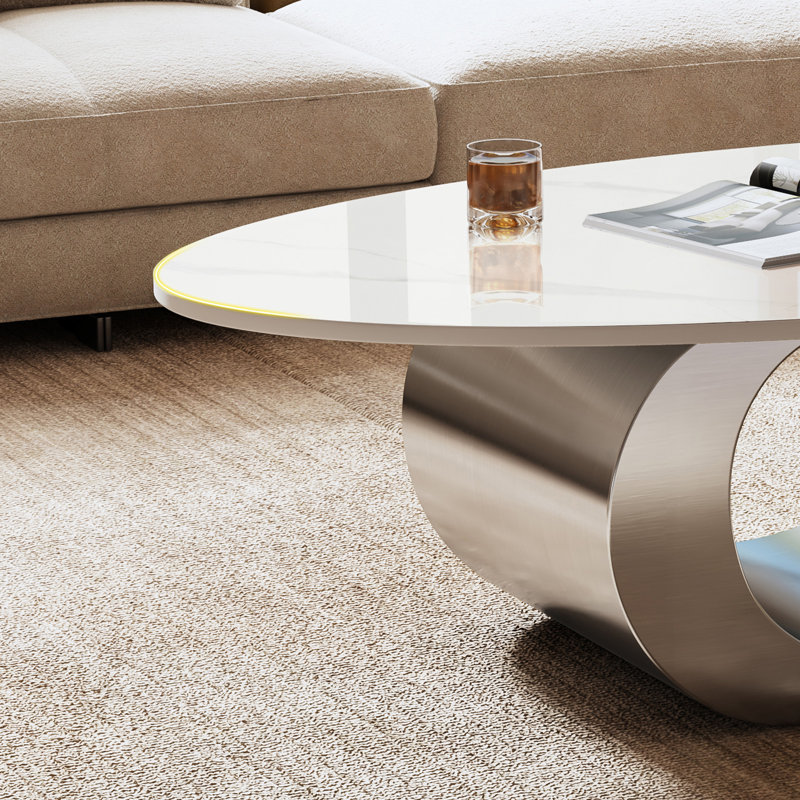 Table basse 49,2 po, Gris