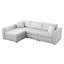 Canapé polyvalent en forme de L pour 4 personnes avec confort moelleux et design élégant