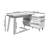 Libre 55.12" L-Shaped Writing Desk with Storage Cabinet-842986801