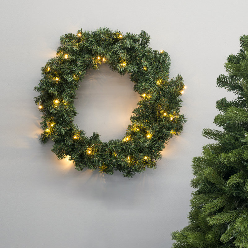 Couronne lumineuse 20 po, Vert, H 20 po x l 20 po x P 4 po