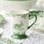 Ensemble de 4 tasses à café Le Jardin 16 oz - Verres à lapin vert en grès pour café, thé et cacao