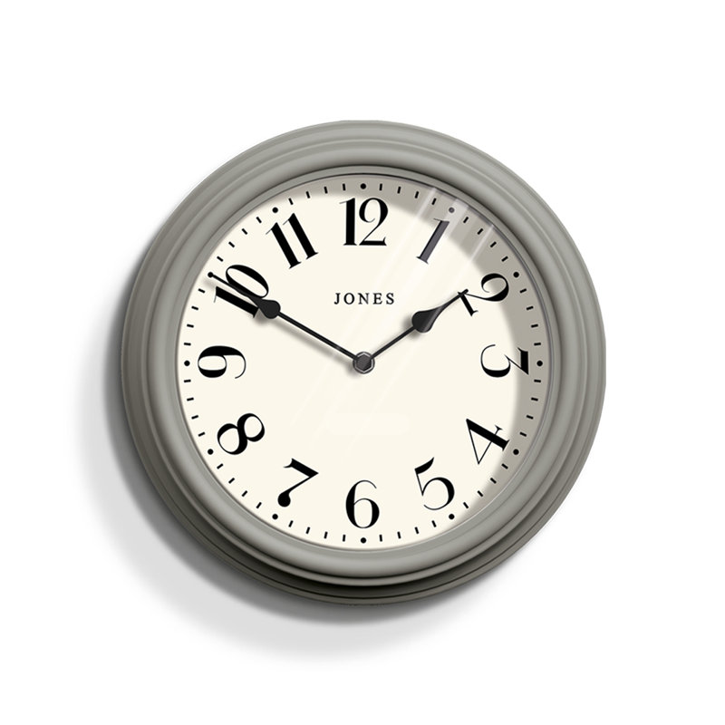 Venetian Acrylic Wall Clock, Grey