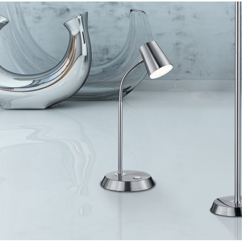 Nbad Adjustable Metal Desk Lamp, Nickel Matt
