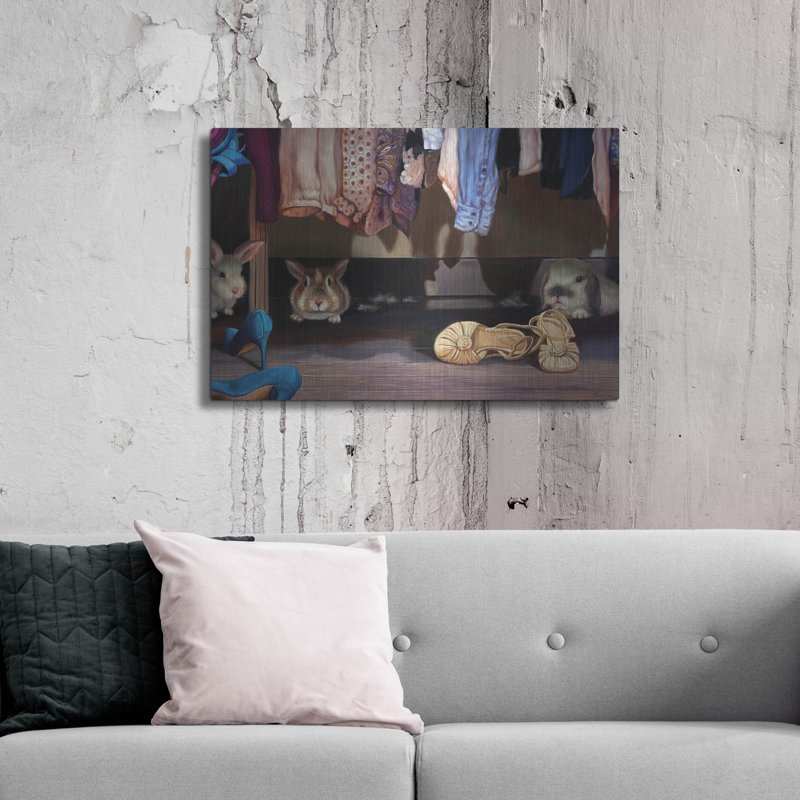 Art mural luxueux «Dust Bunnies» par Lucia Heffernan, 36 po x 24 po, H 24 po x l 36 po