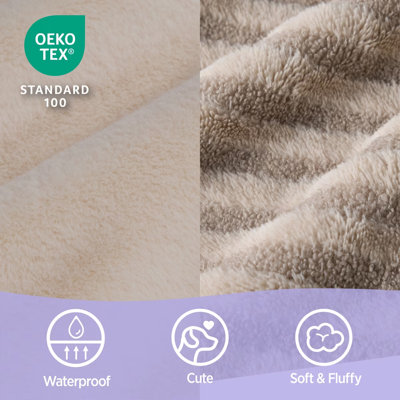 Lesure Cozy Orthopedic Waterproof Dog Beds with Sides, High Back Egg-Crate Foam Pet Sofa with Non-Slip Bottom and Washable Removable Cover