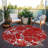Oceana Red Washable Indoor-Outdoor Rug - -219960288