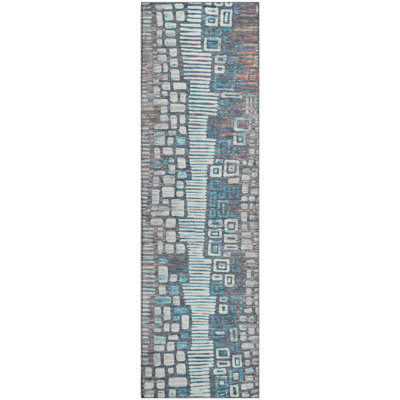 Premium Machine Washable Mayfield AMF2268 Geometric Rug
