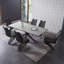 Modern Dining Table Butterfly Leaf Set with "Z" Chairs for 6-85897302-91446757