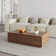 Xhevat Block Coffee Table with Storage, Fully Assembled