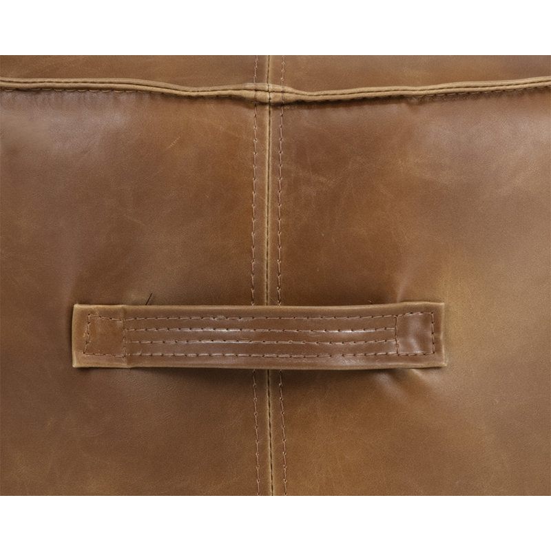 Repose-pieds Laurenn, Simili cuir brun clair
