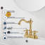Robinet de lavabo de salle de bain 4 "avec drain Centreset-106847025