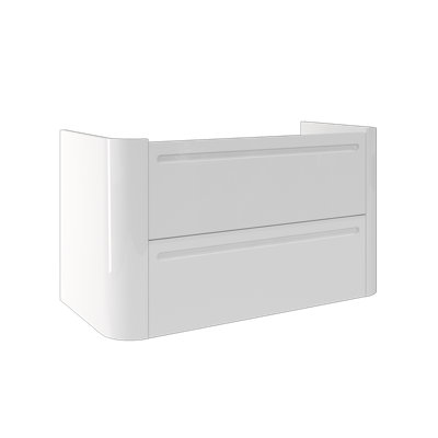 Brodowski 86cm Single Bathroom Vanity Base Only in White