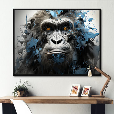 Graffiti noir sur toile