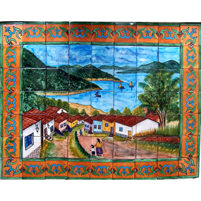 Murale TalaMex Patzcuaro Lake Clay Talavera
