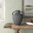 Ceramic Whitewashed Textured Amphora Decorative Vase with 2 Handles