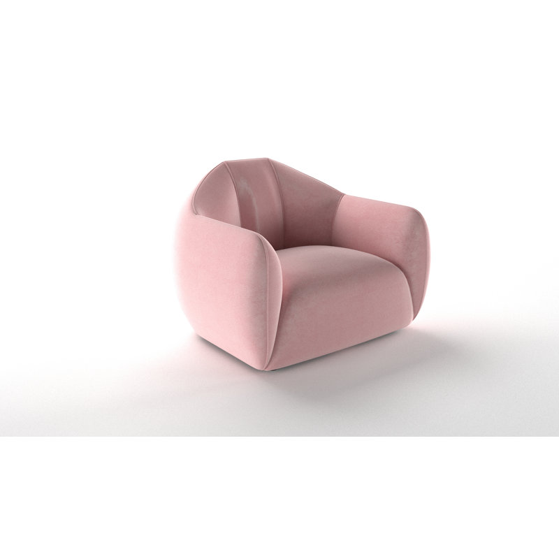 Fitzwater Upholstered Armchair, Blush Pink