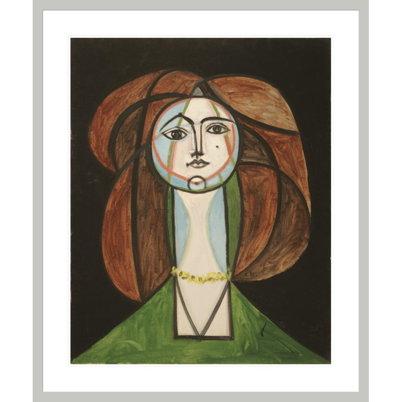 Femme au collier jaune par Pablo Picasso, 40.09" H x 33.5" W
