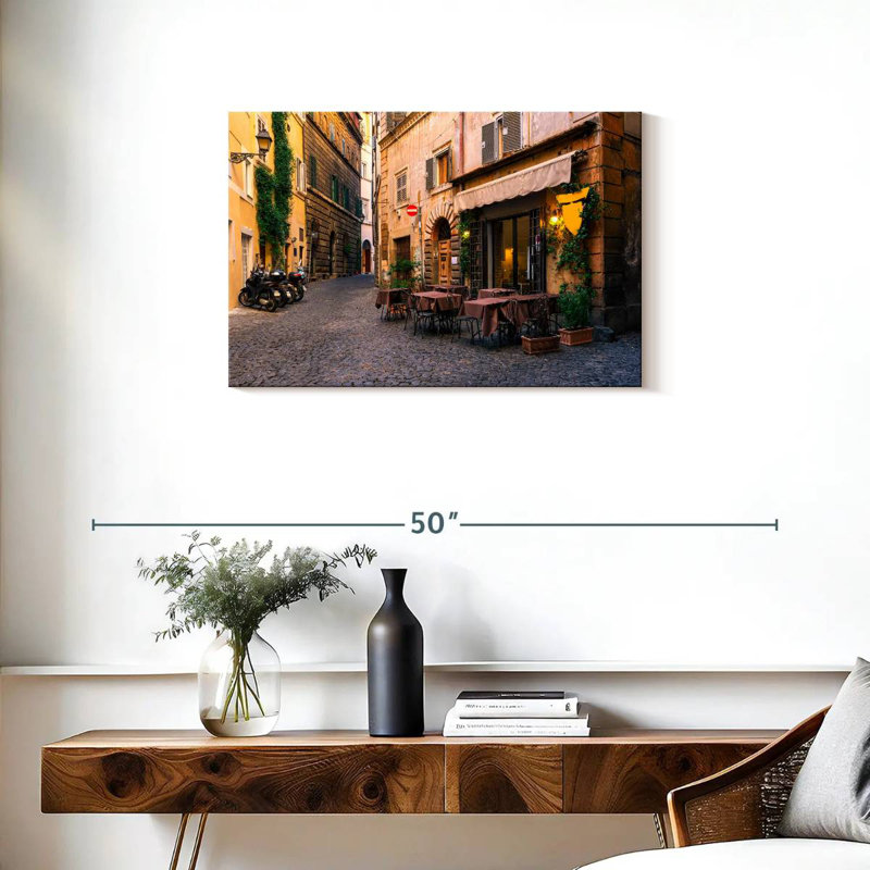 Rue italienne, H 20 po x l 30 po