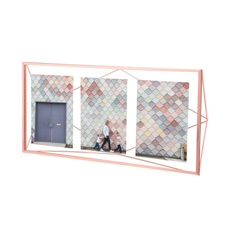 Black Geometric Wire Floating Picture Frame, 20x20