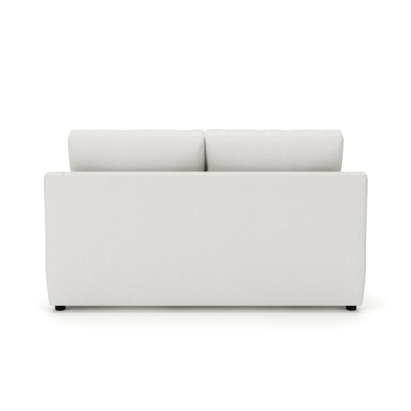Essex 65" Upholstered Loveseat, John Sepia Performance Linen Blend