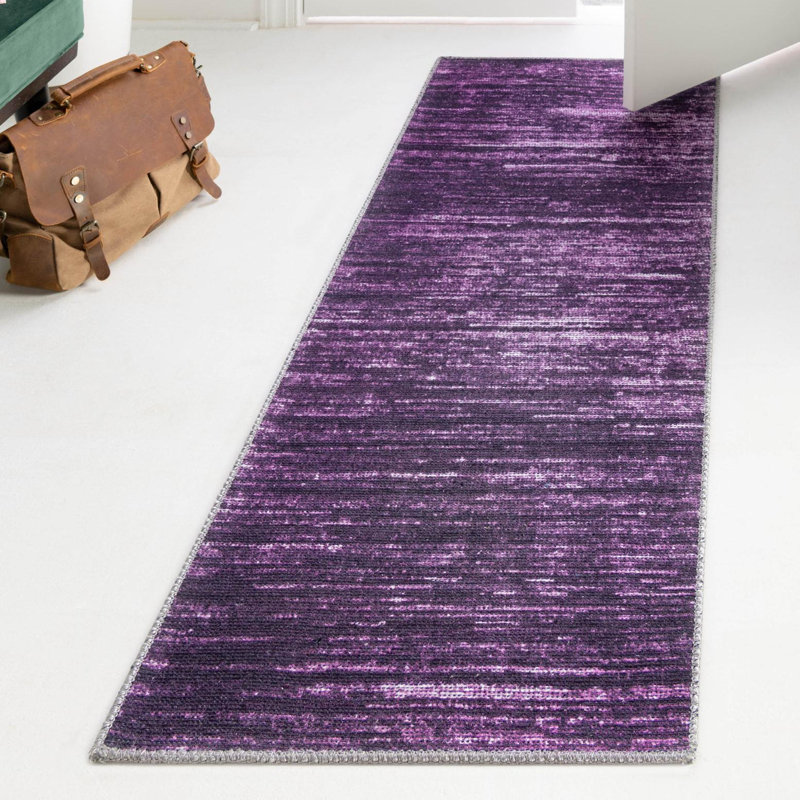 Tapis à poils longs en microfibre Monkton Combe, Tapis de couloir 2 pi x 5 pi