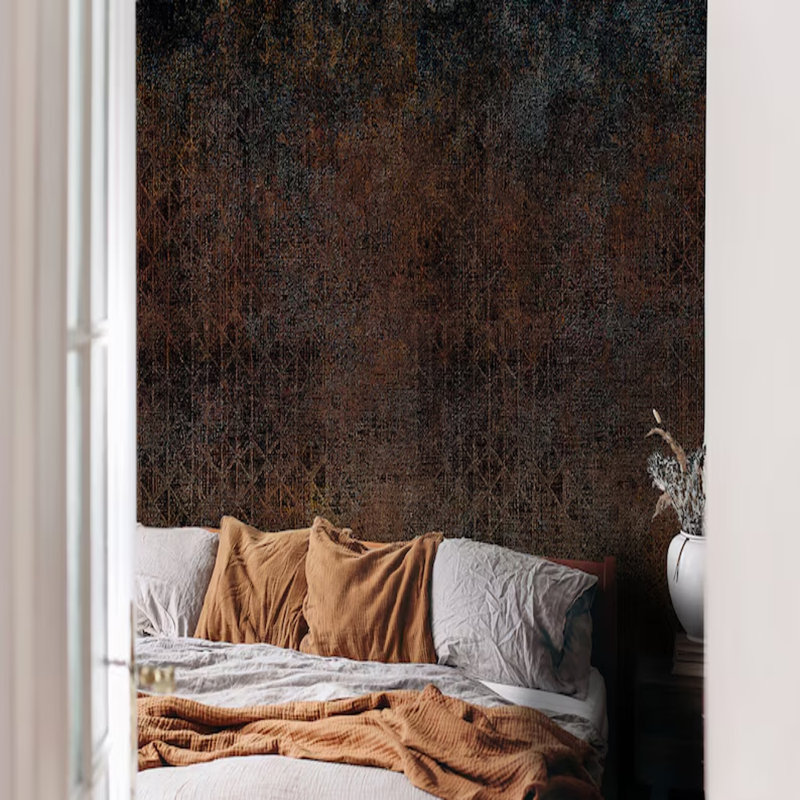 Rustic Ember Geometry, 108'' L x 96'' W