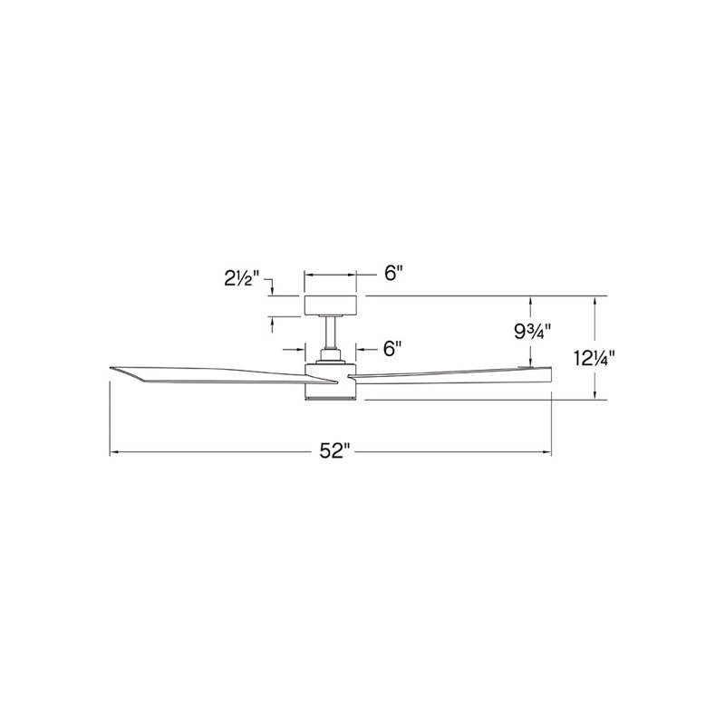 Ventilateur de plafond Hinkley Speck, Laiton, Noir mat