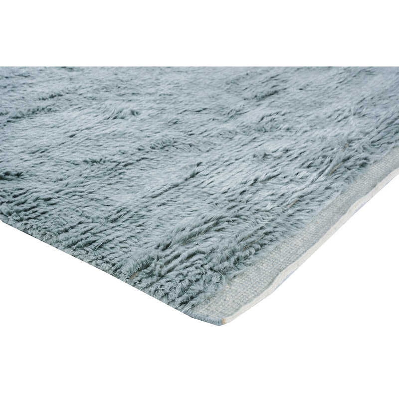 Wool Area Rug in Light Blue, Rectangle 9' x 12'