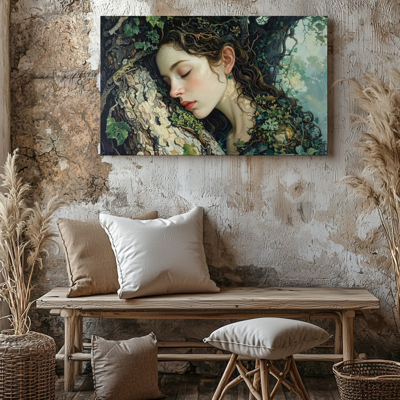 "Forest Embrace", art mural sur toile, H 9 po x l 12 po