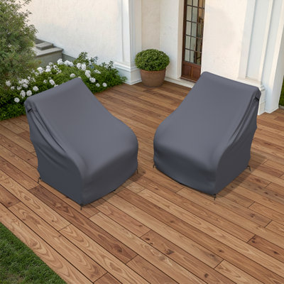 Housses de chaise de chambre en aluminium pivotantes pour patio