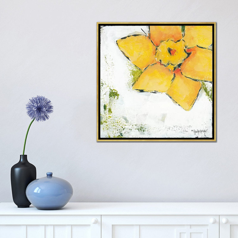 Impression, Toile avec cadre or, Aucun mat, H 18 po x l 18 po x P 1,5 po