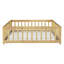 Lit double Montessori avec barrières de sécurité et porte