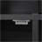 54.9" Kitchen Island With Drop Leaf, Power Outlet, Kitchen Storage Cart With 4 Door Shelves, Cross Barn Doors & Visual Glass Door, Rolling Kitchen Island On 4 Wheels For Kitchen, Dining Room,Black-714446063