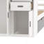 Lit plateforme simple en bois avec bibliothèque pour échantillon et garde-robe mobile, lit multifonctionnel avec lit gigogne intégré-255178395