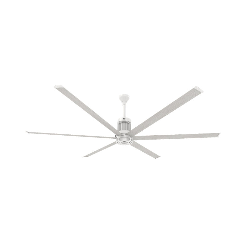 I6 Smart Downrod Ceiling Fan, Black, 96 inches