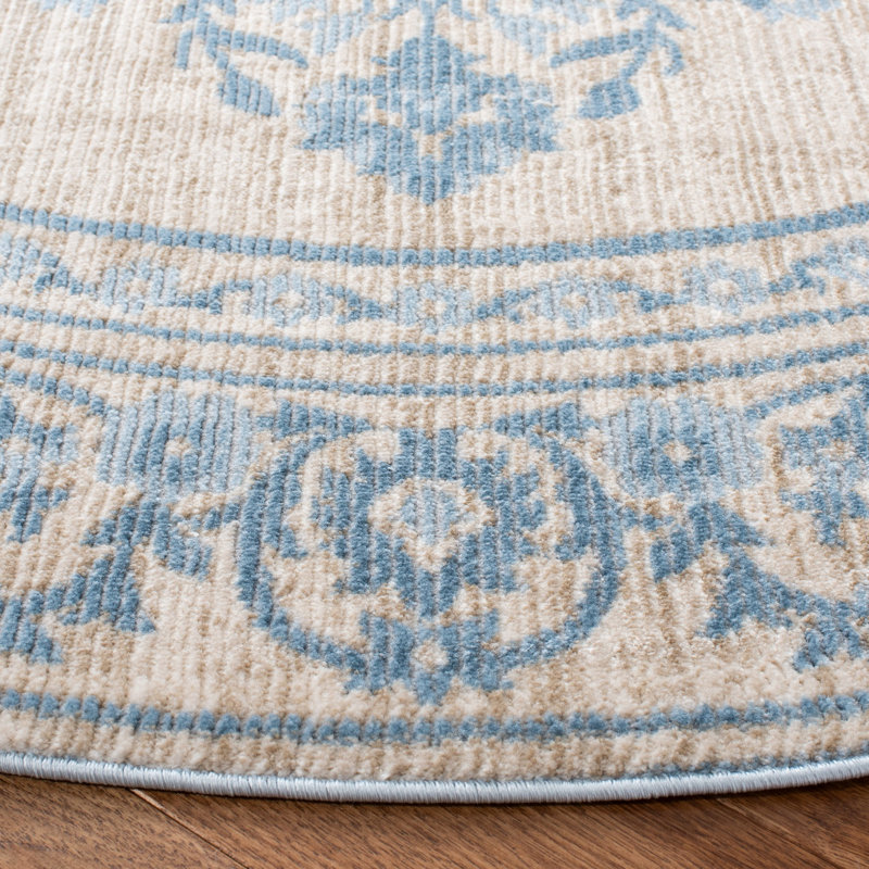 Mcmillin Performance Oriental Rug, Round 6'7"