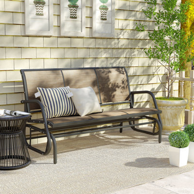 Banc oscillant pour 3 personnes Outsunny