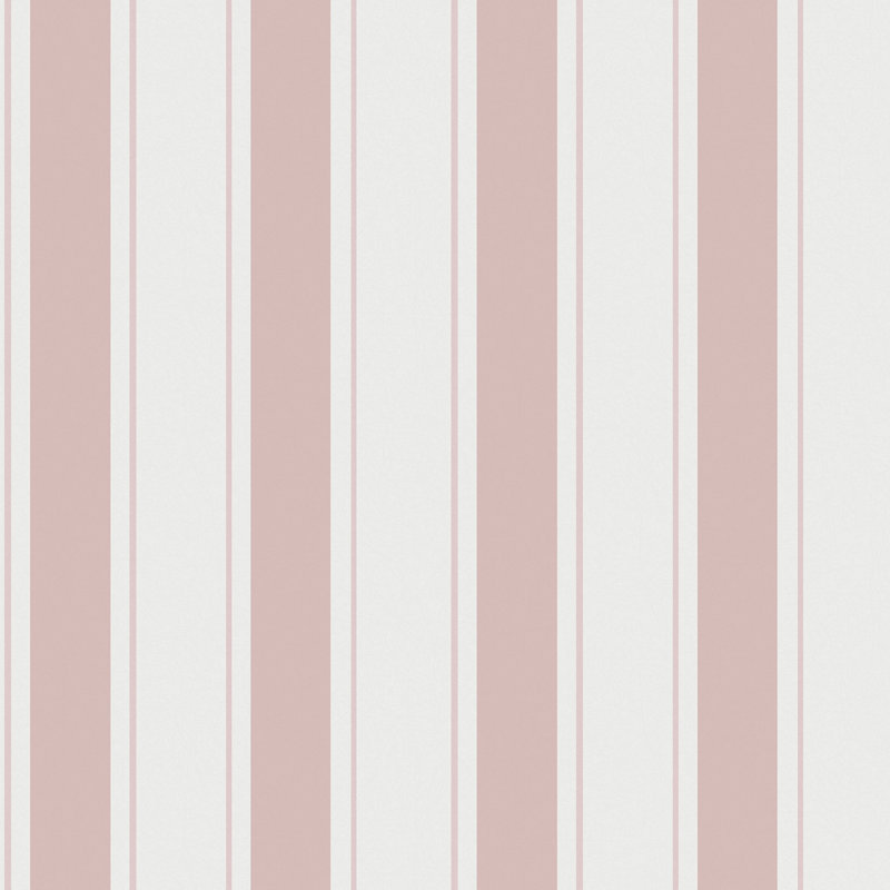 Sophie Allport Oundle Stripe Warm Honey Wallpaper, Pink