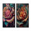 «Modern Blooming Rose», 2 pièces sur toile-1774968086-1774968090