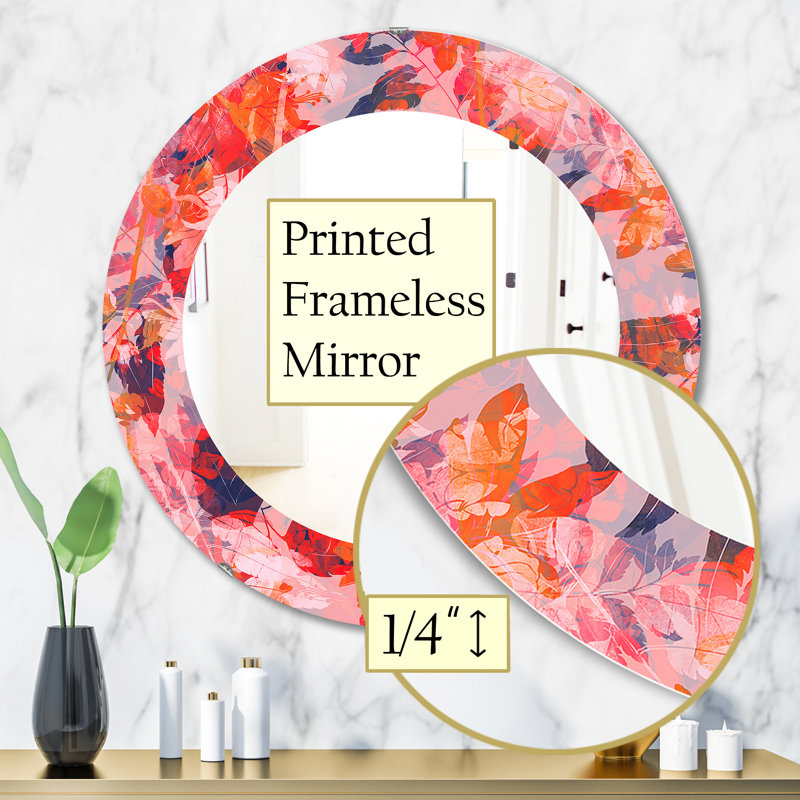Miroir décoratif sphérique, H 31,5 po x l po