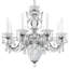 Bagatelle 8 Light 26.5in x 24.5in Chandelier in Antique Silver with Clear Heritage Handcut Crystals-1291383307-1291383357