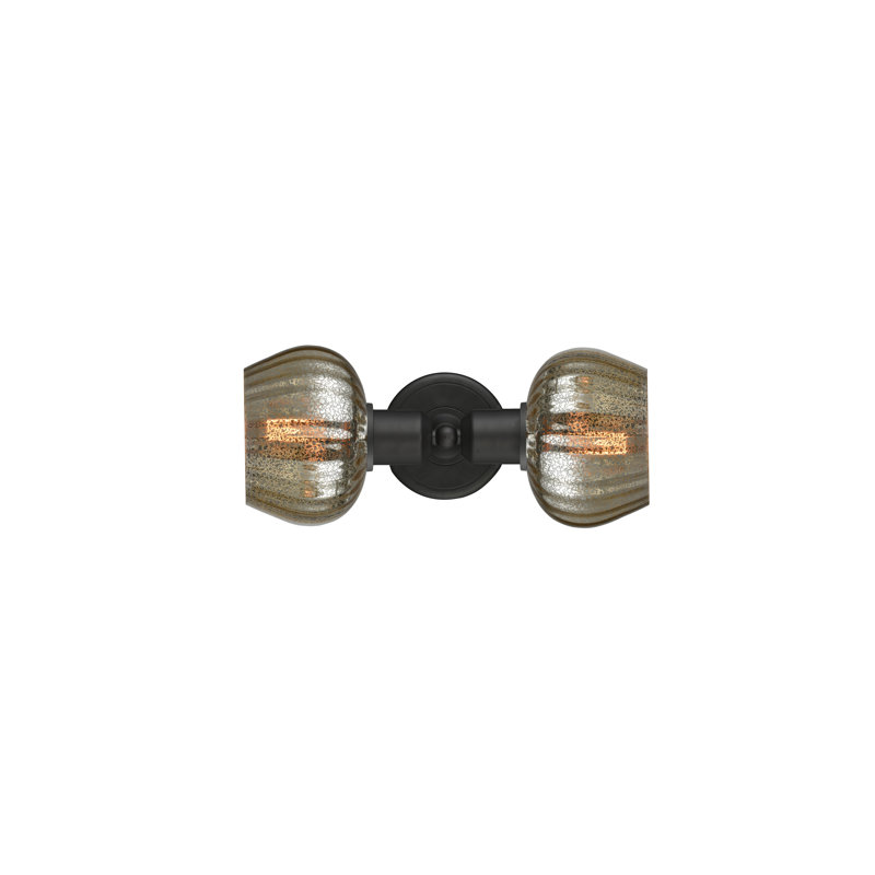 Welton Armed Sconce, Oil Rubbed Bronze, Mercury, Incandescent