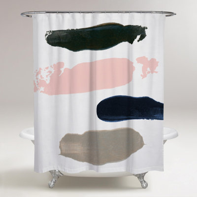 Rideau de douche simple abstrait