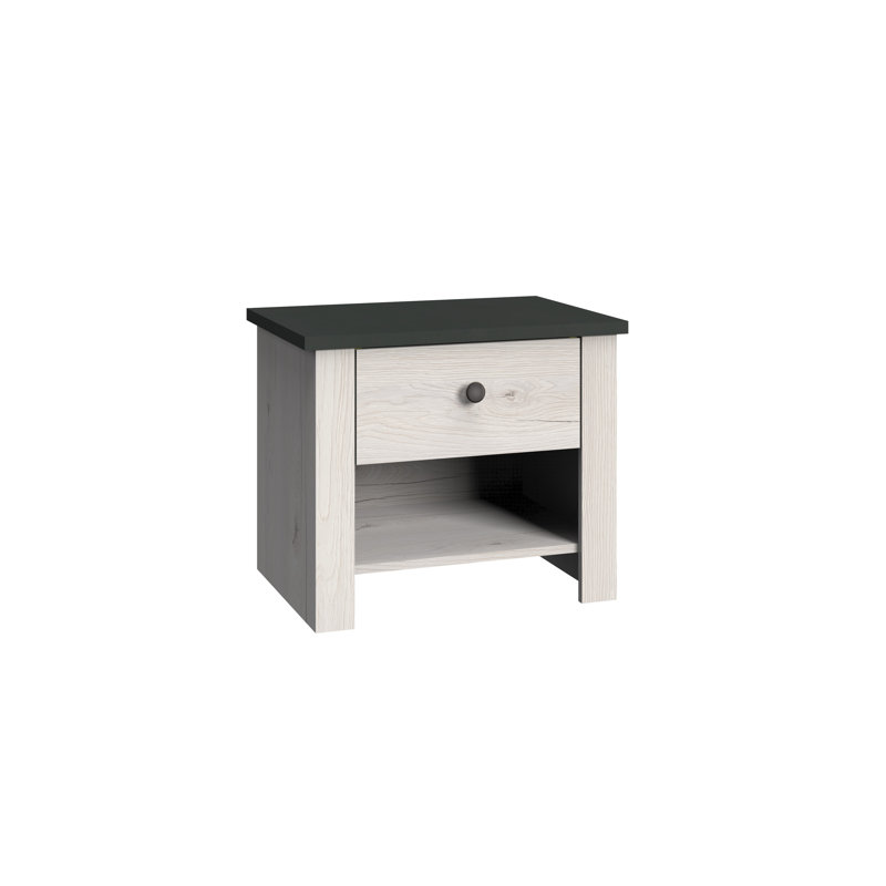 Chateau 58cm W Manufactured Wood Bedside Table